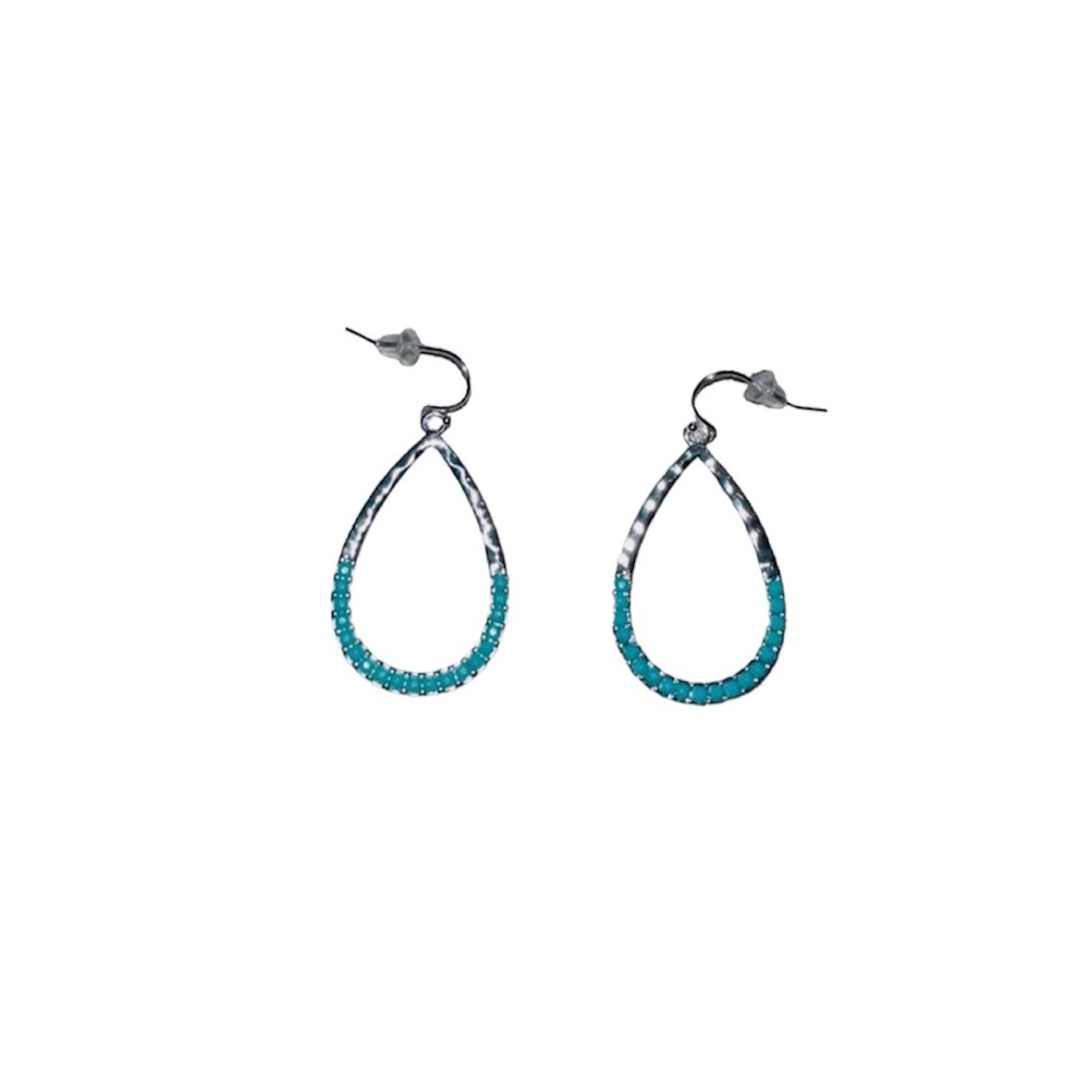 Turquoise tear drop earrings
